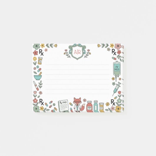Frühlings-Apotheke Post-it Klebezettel (Vorderseite)