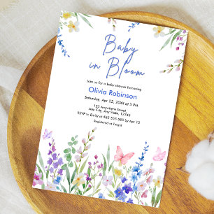 Frühlings-Baby-Blüten-Baby-Party  Einladung