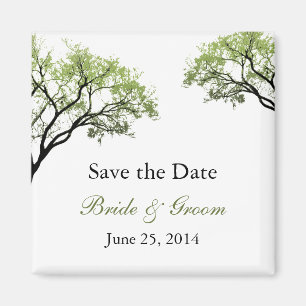 Frühlings-Baum-Save the Date Magnet