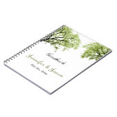Frühlings-Bäume2 - Notizbuch - Guestbook Notizblock (Linke Seite)
