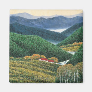 Frühlings-Berge Magnet