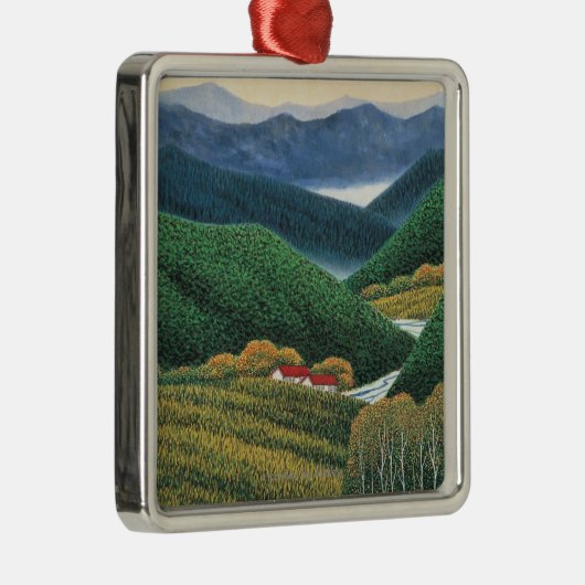 Frühlings-Berge Ornament Aus Metall (Rechts)
