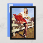 Frühlings-Blume Postkarte (Vorne/Hinten)