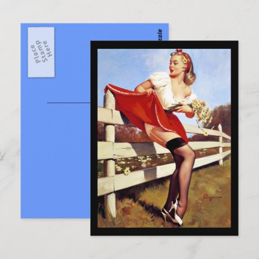 Frühlings-Blume Postkarte (Vorne/Hinten)