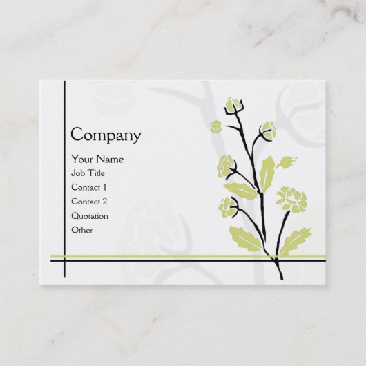 Frühlings-Blume Visitenkarte (Vorderseite)