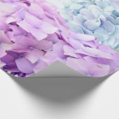 Frühlings-Blumehydrangea-Pastell-Collage Geschenkpapier (Ecke)