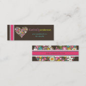 Frühlings-Blumen2 Mini Visitenkarte (Vorne/Hinten)