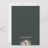 Frühlings-Blumen, 12x18 wedding Einladung (Rückseite)