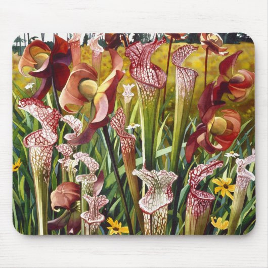 "Frühlings-Blumen" Blumenwatercolor-Kunst Mousepad (Vorne)