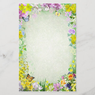Frühlings-Blumen Briefpapier