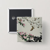 Frühlings-Blumen Button (Vorne & Hinten)