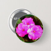 Frühlings-Blumen Button (Vorne & Hinten)