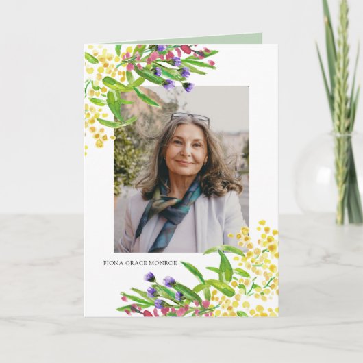 Frühlings-Blumen-Foto-Gedenkprogramm Programm (Vorderseite)