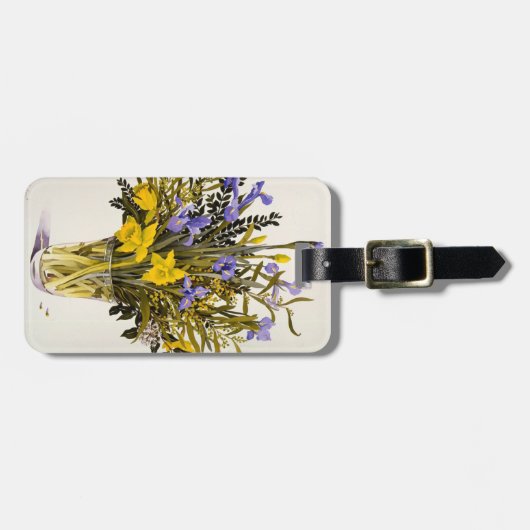 Frühlings-Blumen Gepäckanhänger (Vorderseite horizontal)