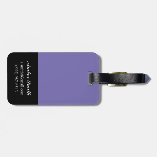 Frühlings-Blumen Gepäckanhänger (Rückseite horizontal)