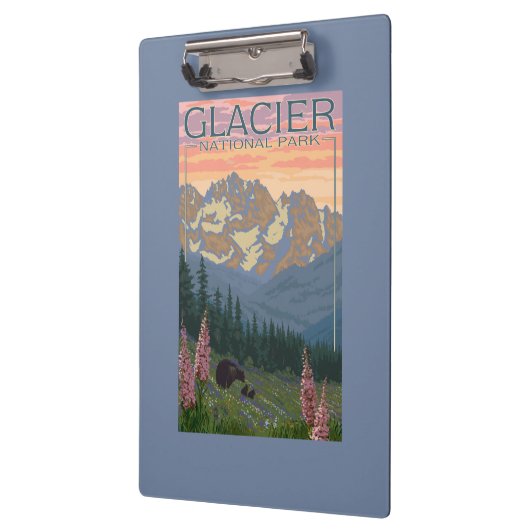 Frühlings-Blumen - Gletscher-Nationalpark, M.Ü. Klemmbrett (Links)