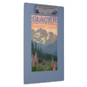 Frühlings-Blumen - Gletscher-Nationalpark, M.Ü. Klemmbrett (Rechts)