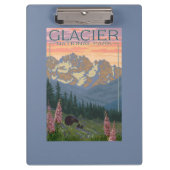 Frühlings-Blumen - Gletscher-Nationalpark, M.Ü. Klemmbrett (Vorderseite)