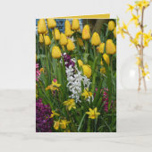 Frühlings-Blumen-Gruß-Karte Karte (Gelbe Blume)