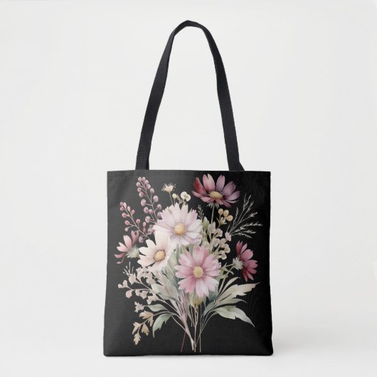 Frühlings-Blumen-Hochzeit Tasche (Vorderseite)