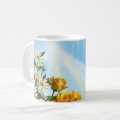Frühlings-Blumen Kaffeetasse (Vorderseite Links)