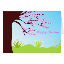 Frühlings-Blumen - Karte