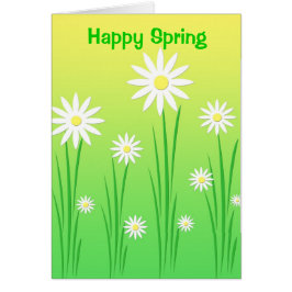 Frühlings-Blumen - Karte