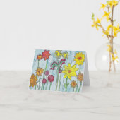 Frühlings-Blumen-Karte Karte (Gelbe Blume)