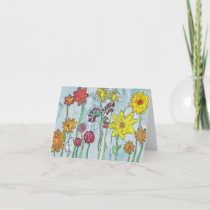 Frühlings-Blumen-Karte Karte