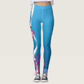 Frühlings-Blumen Leggings (Vorderseite)