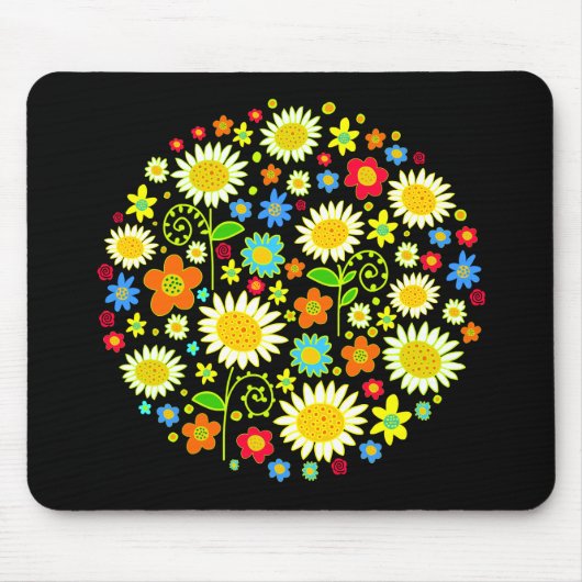 Frühlings-Blumen Mousepad (Vorne)
