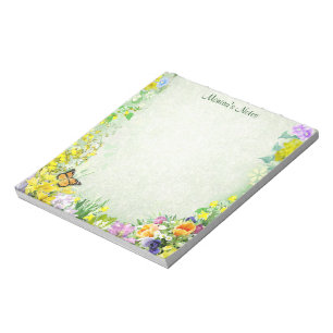 Frühlings-Blumen Notizblock