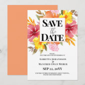 Frühlings-Blumen-Save-the-Date-Einladung Einladung (Vorne/Hinten)