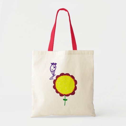 Frühlings-Blumen-Tasche Tragetasche (Vorne)