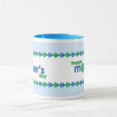 Frühlings-Blumen-Tasse der Mutter Tagesblaue Tasse (Zentrum)
