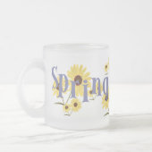 Frühlings-Blumen-Tasse Mattglastasse (Links)