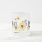 Frühlings-Blumen-Tasse Mattglastasse (Mittel)