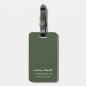 Frühlings-Blumen-Vintages Reise-Plakat Gepäckanhänger (Rückseite vertikal)