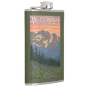 Frühlings-Blumen - Yellowstone Nationalpark Flachmann (Rechts)