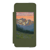 Frühlings-Blumen - Yellowstone Nationalpark Incipio iPhone Geldbeutel-Hülle (Folio Vorderseite)