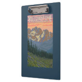 Frühlings-Blumen - Yellowstone Nationalpark Klemmbrett (Links)