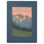 Frühlings-Blumen - Yellowstone Nationalpark Klemmbrett (Rückseite)