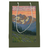 Frühlings-Blumen - Yellowstone Nationalpark Mittlere Geschenktüte (Vorderseite)