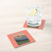 Frühlings-Blumen - Yellowstone Nationalpark Rechteckiger Pappuntersetzer (Vor Ort)