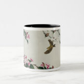 Frühlings-Blumen Zweifarbige Tasse (Mittel)