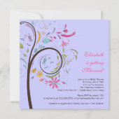 Frühlings-Blumenbaum-Brautparty-Einladung Einladung (Vorderseite)