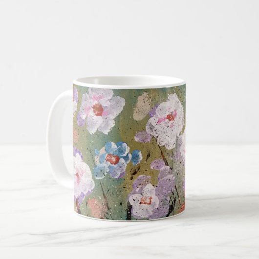 Frühlings-Blumenkaffee-Tasse Kaffeetasse (Vorderseite Links)