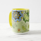 Frühlings-Blumenkaffee-Tasse Tasse (Vorderseite Links)