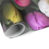 Frühlings-Blumenstrauß der bunten Tulpe-Blüte Geschenkpapier (Rolleneckpunkt)