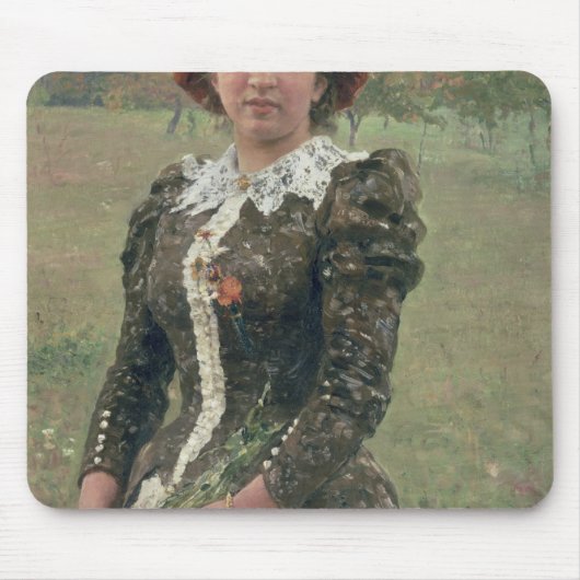 Frühlings-Blumenstrauß Mousepad (Vorne)